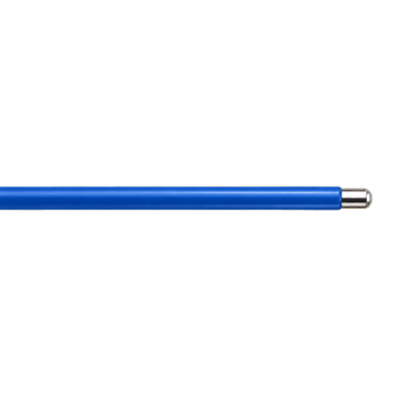 SurgyCut single-use composite Bugbee electrode, a one-piece design with blue shaft and metal tip